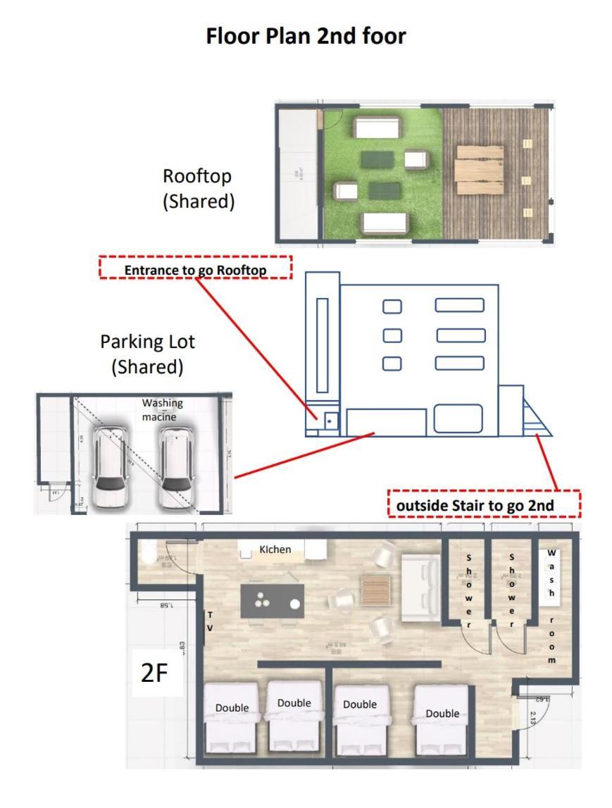 Ferienwohnung 【5/24New Open】浅草徒歩3分/Max9名/無料駐車場/渋谷直通 Präfektur Tokio Exterior foto